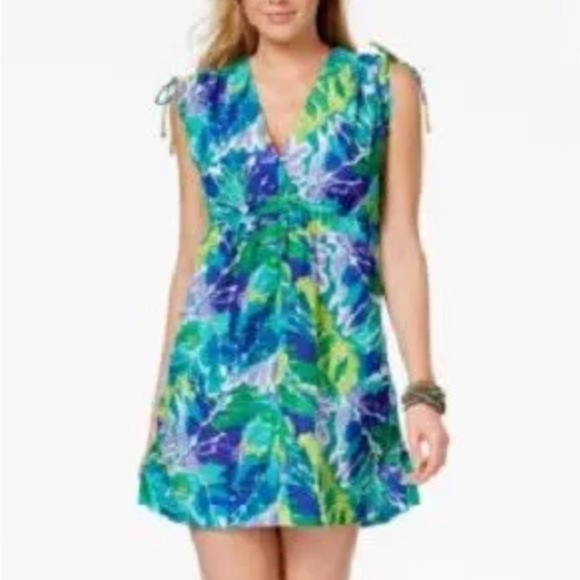Lauren Ralph Lauren Cover Up Size M Tropical Print - Picture 2 of 5